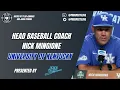 Kentucky Baseball Head Coach Nick Mingione