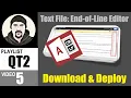 Text File End of Line Editor - How to Download Deploy
