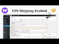 How to add the UPS shipping method in WooCommerce