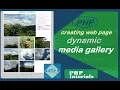 Dynamic media gallery PHP scandir coding desk gallery dynamic webpage