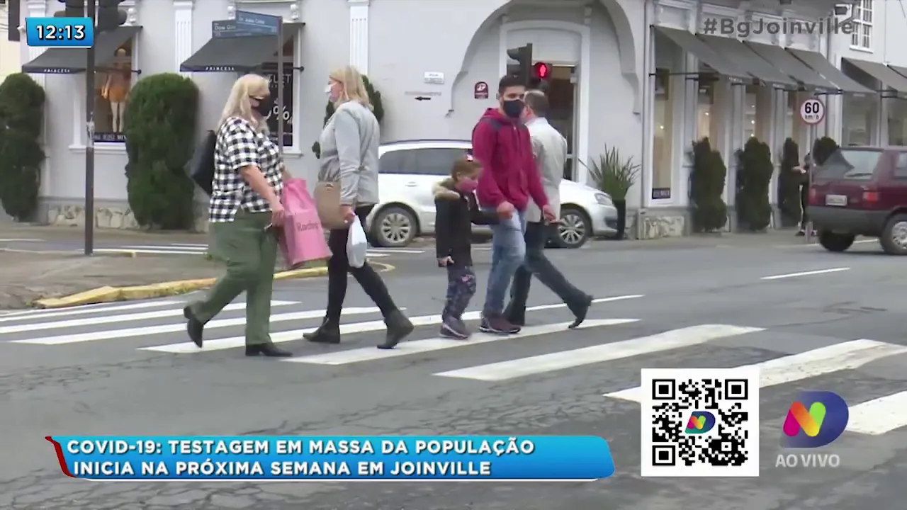COVID-19: Testagem em massa da população inicia na próxima semana em Joinville