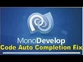 Code Auto Completion in Mono Develop