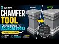066 3ds Max Chamfer Tool Tutorial Create Realistic Rounded Edges in Editable Poly