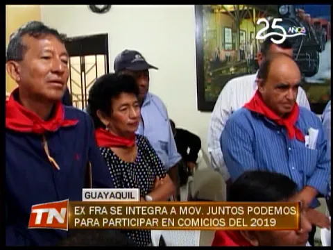 Ex FRA se integra a Movimiento Juntos Podemos para participar en comicios del 2019