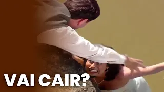 Laura foge no altar e sofre uma queda Desejo Proibido Cap 40 Montagem