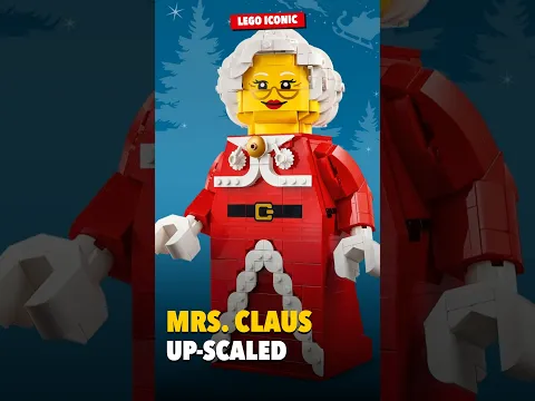 LEGO Up-Scaled Mrs. Claus Minifigure Revealed — 904-Piece Christmas Build | Iconic Set #40875