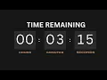 3 Minute 15 Second Countdown Timer