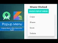 Popup Menu using menu xml Android Studio Kotlin