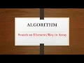 Geeksforgeeks Search an Element Key in Array C Programming Array Data Structure