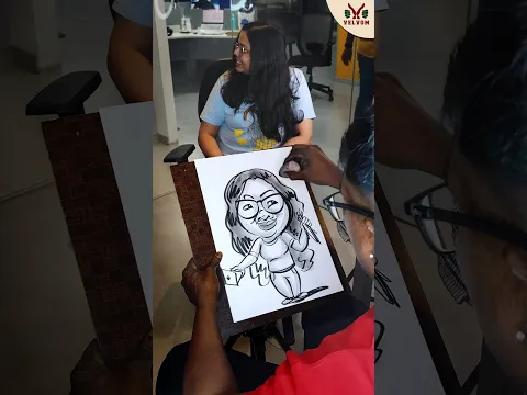 Live Caricature Event |Artist surendar|Book Your Events now #shorts#velvom#liveevents