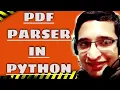Building a Data Extractor Parser using PyPDF2 in Python