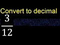 Convert to decimal How To Convert Decimals to Fractions