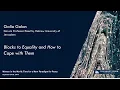 Blocks to Equality - Galia Golan Keynote Address