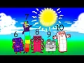 NUMBERBLOCKS 6 7 8 9 10 LEARN TO DRAW Meet Numbers 6 TO 10 NUMBERBLOCKS COLOURING PAGES