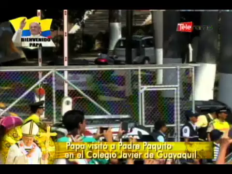 Papa visitó a Padre Paquito en el colegio Javier de Guayaquil