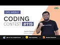 GFG Weekly Coding Contest - 119 Post Analysis GeeksforGeeks Practice