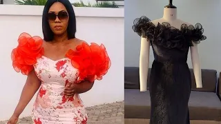 How to create ruffles sleeve #ruffles #cutting and stitching tutorial