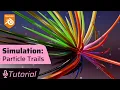 Dynamic Particle Explosion with Particle Trails Physics Blender Simulation Zones Tutorial