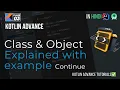 03 Class and Object Car in Kotlin Object Oriented Programming - OOPS Advance Kotlin Tutorials