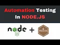 Node js Automation Testing Testing Node js with Mocha JS Basics Best way to test node js