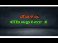 Java Chapter 1 by Srinath Sivaramakrishnan