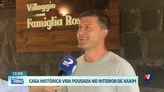 Casa antiga em Xaxim é salva e se transforma em pousada
