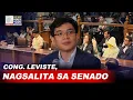 Lagu Cong. Leviste, nagsalita sa Senado; Cabral Files issue, tinalakay