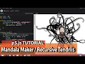 p5 js Tutorial - Recursive Tendrils Mandala Maker