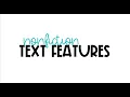 Nonfiction Text Features