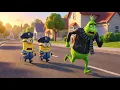 POLICE MINIONS vs GRINCH A thrilling chase The Rise of the Grinch Funny Minions Cartoon