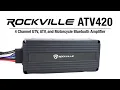All About Your Rockville ATV420 4 Channel Bluetooth Amplifier IP65 Micro Amp