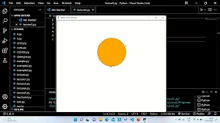 CIRCLE animation with the help of python