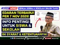 Download Lagu EDARAN TERBARU 7 NOV 2025‼️ WAJIB DIBACA‼️ Info Penting untuk Semua SISWA \u0026 SEKOLAH! Ini Syaratnya!