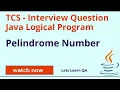TCS Interview Question - Java Logical Program for Automation Tester