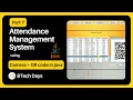 7 Attendance Management System using Camera QR Code in Java - View Qrs JFrame Mysql Netbeans