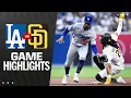 Dodgers vs Padres Game Highlights 25 MLB Highlights