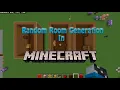 RANDOM ROOM GENERATION IN MINECRAFT No Mods Or Addons Command Block Creation
