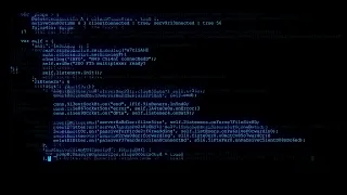 1H Long Relaxing Coding Screensaver Encrypted Programming Code VJ Loop no sound no music