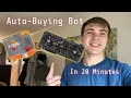 How to make an Auto-Buying Bot using Selenium IN 20 MINUTES DEPRECIATED