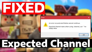 How To Fix Roblox Expected Channel Name Error