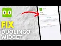 How To FIX Duolingo Widget on iPhone EASY FIX