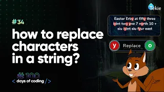 How to replace characters in a string Tekie Byte
