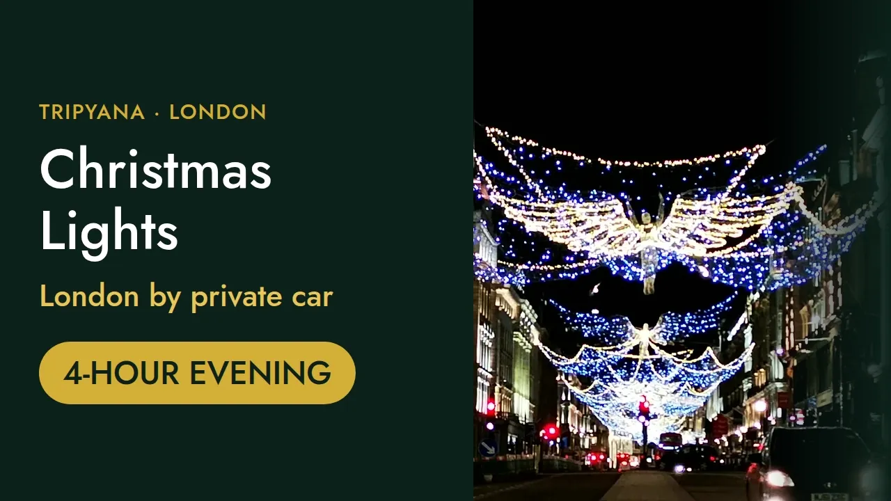 London Christmas Lights Tour by Private Car: Regent Street Angels, Carnaby, Covent Garden & Big Ben
