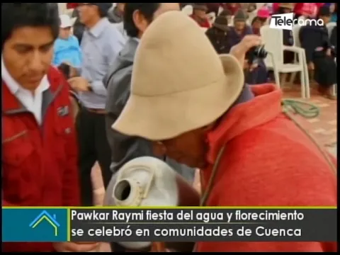 Pawkar Raymi fiesta del agua y florecimiento se celebró en comunidades de Cuenca