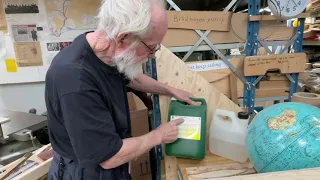 18 October 2022  Preparing screw test to complement elastic NM-epoxy  securing the ballast sole