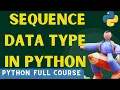 Sequence Data Type In Python data types in python data types