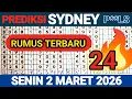 PREDIKSI SYDNEY POOLS SENIN 2 MARET 2026 TARIKAN PAITO SYDNEY RUMUS KEPALA EKOR