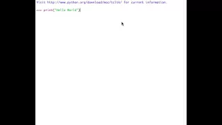 Python 1 - The print Statement