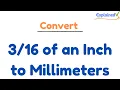 Convert of an Inch to Millimeters