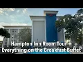 Hampton Inn Hotel Room Tour and Free Breakfast - Tampa Hotels near Raymond James Stadium